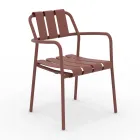 Set of 2 Garden Armchairs Made Entirely of Aluminum - Resplendent Viadurini