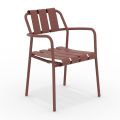 Set of 2 Garden Armchairs Made Entirely of Aluminum - Resplendent