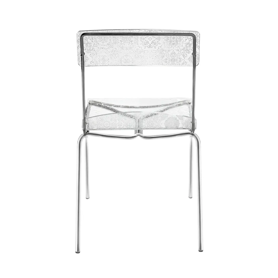 Set of 2 Stackable Plexiglass Chairs Made in Italy - Nala Viadurini