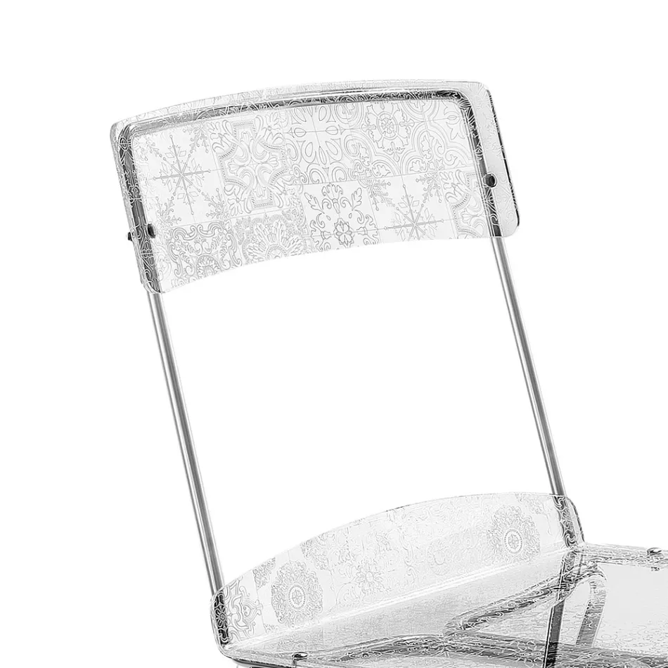 Set of 2 Stackable Plexiglass Chairs Made in Italy - Nala Viadurini