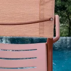 Set of 4 Galvanized Metal and Batyline Garden Chairs - Prestigio Viadurini