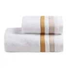 Serenity Double Ruffle Cotton Terry Guest Face Towel Set Viadurini