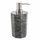 Modern bathroom accessories set in gray veined marble Montafia Viadurini
