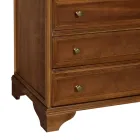 Dresser in Patinated Walnut Wood Made in Italy - Selvans Viadurini