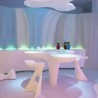 Colored high stool Slide Koncord modern design made in Italy Viadurini