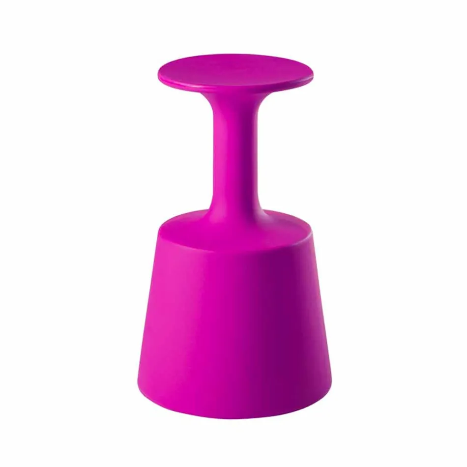 High colored bar stool Modern Slide Drink made in Italy Viadurini