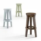 High Design Bar Stool in Polyethylene Made in Italy - Tinuccia Viadurini