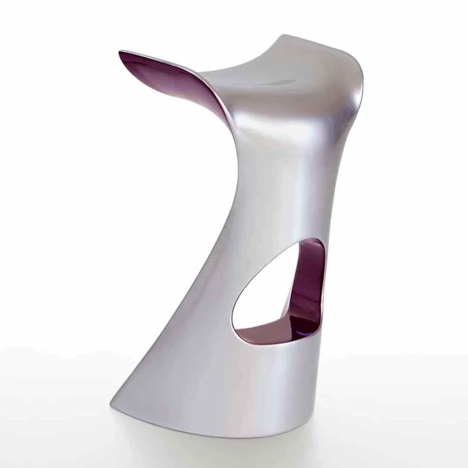 Modern High Design Stool in Polyethylene - Koncord Next by Slide Viadurini