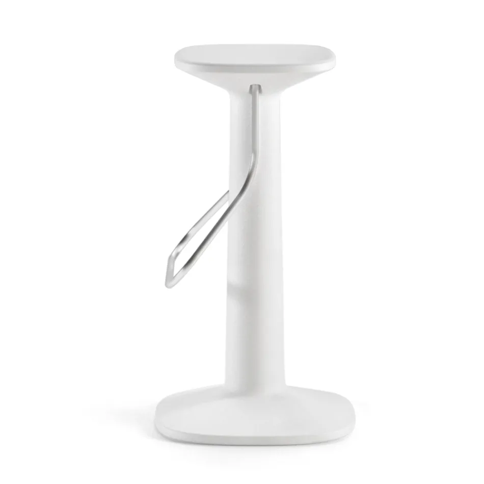 High Design Stool in Polyethylene and Stainless Steel Made in Italy - Pito Viadurini