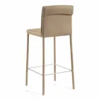 Modern design bar stool Amos, handcrafted in Italy Viadurini