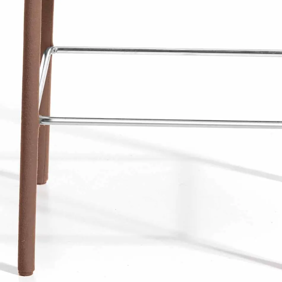 Modern design bar stool Amos, handcrafted in Italy Viadurini