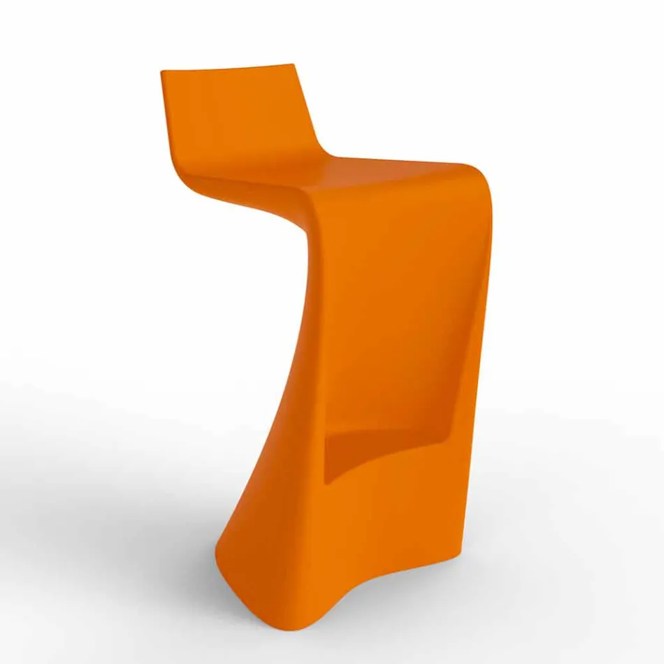 Wing Vondom modern design bar stool in polyethylene Viadurini