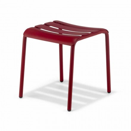 Low Stool in Outdoor Painted Aluminum Made in Italy - Sondra Viadurini