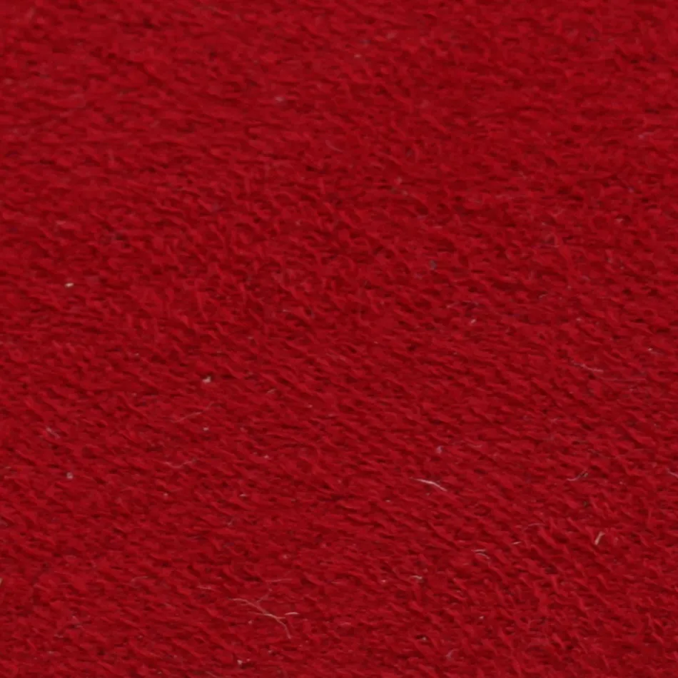 Stool Completely Upholstered in Red Technofiber Made in Italy - Screen Viadurini