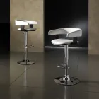 Stool with Height Adjustable Gas Lift - Americium Viadurini