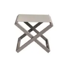 Outdoor Stool in Painted Aluminum and Textilene - Edward Viadurini