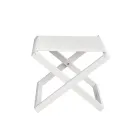 Outdoor Stool in Painted Aluminum and Textilene - Edward Viadurini