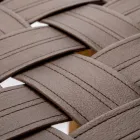 Designer Bathroom Stool Made of Teak with Woven Seat - Yucca Viadurini