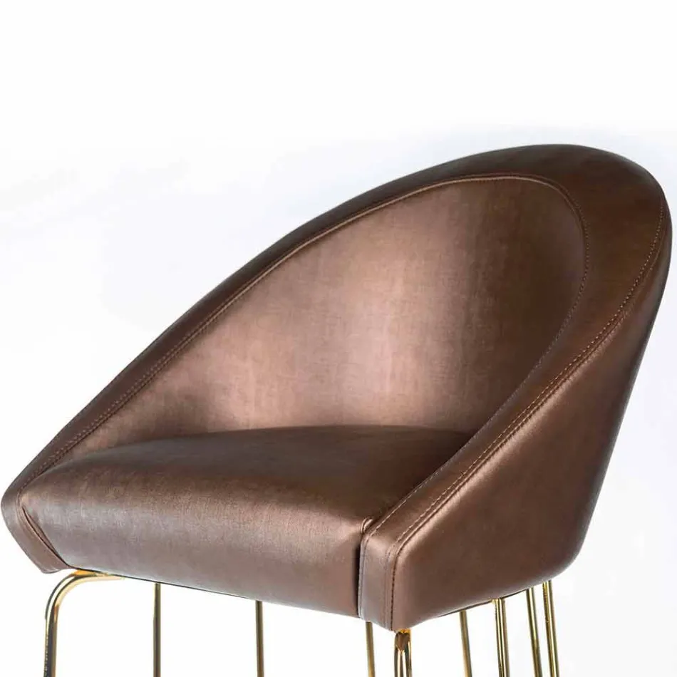 Modern bar stool 100% Made in Italy Dedo Viadurini