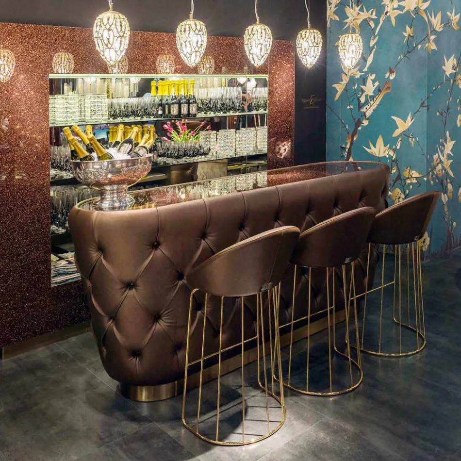 Modern bar stool 100% Made in Italy Dedo Viadurini