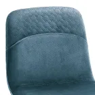 Kitchen Stool in Colored Velvet Modern and Elegant Design - Bizet Viadurini