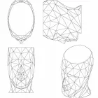 Outdoor stool in the shape of a face in a modern design by Adan by Vondom Viadurini