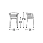 Outdoor Stool in Aluminum Made in Italy - Emmacross by Varaschin Viadurini