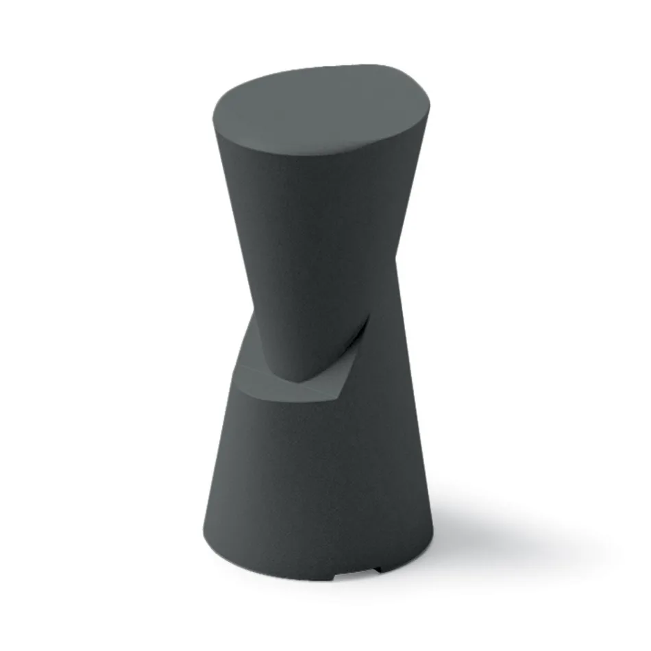 Outdoor Stool in Polyethylene 7 Colors Made in Italy - Cream Viadurini