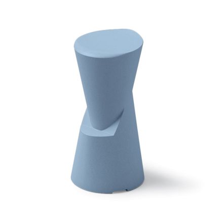 Outdoor Stool in Polyethylene 7 Colors Made in Italy - Cream Viadurini