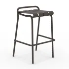 Garden Stool Made Entirely of Aluminum - Resplendent Viadurini