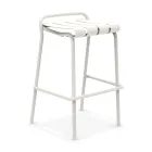 Garden Stool Made Entirely of Aluminum - Resplendent Viadurini