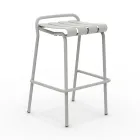Garden Stool Made Entirely of Aluminum - Resplendent Viadurini