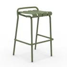 Garden Stool Made Entirely of Aluminum - Resplendent Viadurini