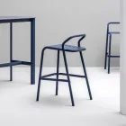 Garden Stool Aluminum Shell Made in Italy - Noss by Varaschin Viadurini