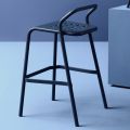 Garden Stool Aluminum Shell Made in Italy - Noss by Varaschin