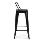Indoor and Outdoor Iron Stool Height 94 cm - Stationery Viadurini