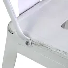 Indoor and Outdoor Iron Stool Height 94 cm - Stationery Viadurini