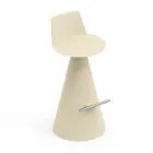 Living Room Stool Made of Polyethylene with Footrest - Ellipse Viadurini