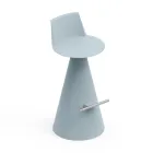 Living Room Stool Made of Polyethylene with Footrest - Ellipse Viadurini