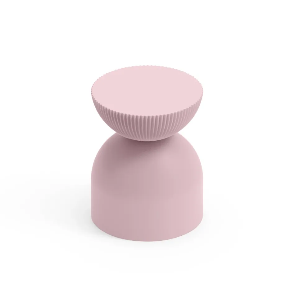 Living Room Stool Made of Polyethylene of Different Colors - Loopy Viadurini