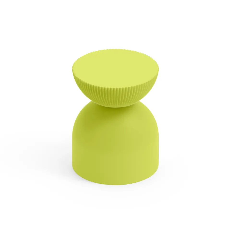 Living Room Stool Made of Polyethylene of Different Colors - Loopy Viadurini
