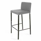 Modern design stool with Alwyn H 86 cm back, made in Italy Viadurini