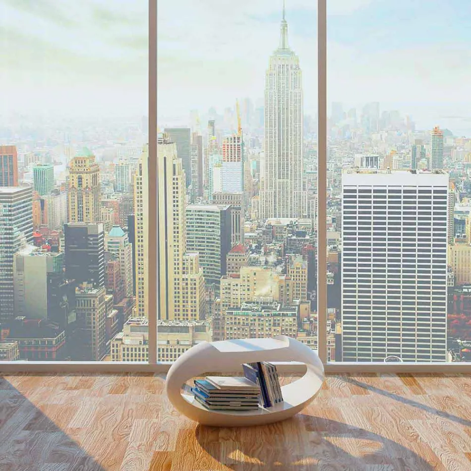 design stool with integrated library Ellix made in Italy Viadurini