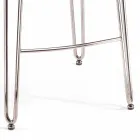 Design stool with high back Carlo, H 97 cm, made in Italy Viadurini