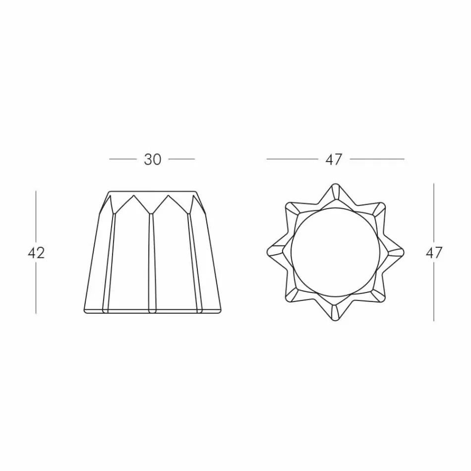 Modern Design Colored Pandoro Shaped Stool by Slide - Pandoro Viadurini