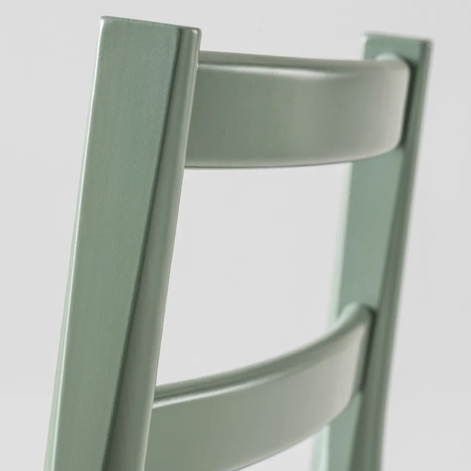 Luxury Stool in Solid Beech with Fabric Seat Made in Italy - Nora Viadurini