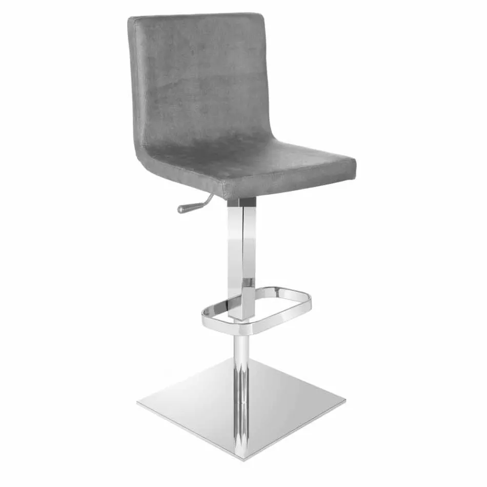 Swivel stool with modern design backrest Gord, H 113 cm Viadurini