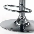 Swivel Stool with Backrest in Different Sizes Made in Italy - Parma Viadurini