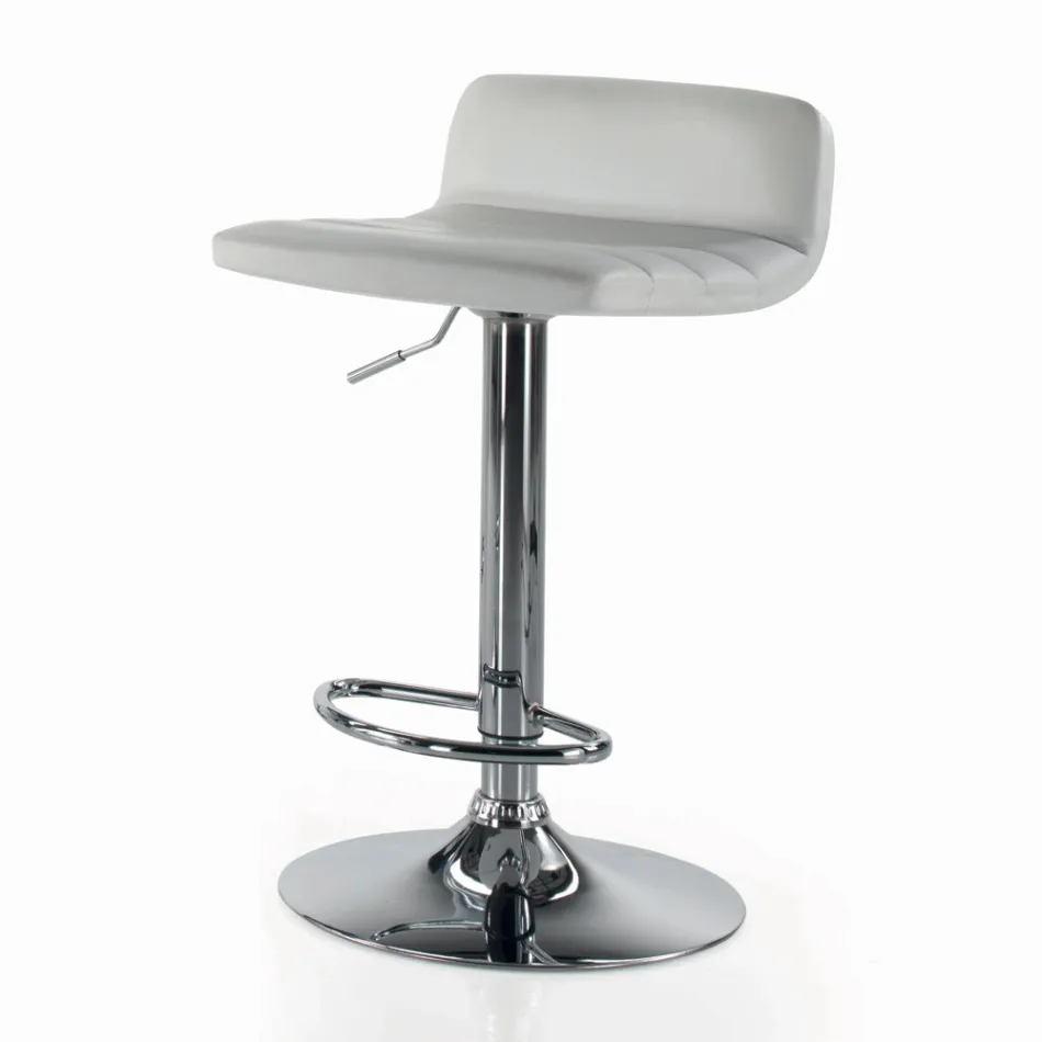 Swivel Stool with Backrest in Different Sizes Made in Italy - Parma Viadurini