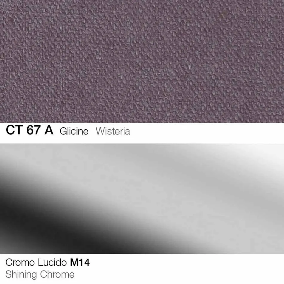 Swivel Stool in Fabric and Steel with Gas Lift Made in Italy - Marchesi Viadurini